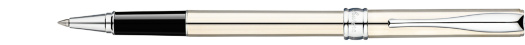 Ручка-роллер Aurora Magellano Barrel and Cap in Silver 925 & Linear pattern (AU A60)