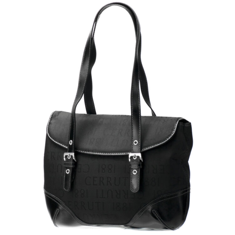 Сумка Cerruti Shell Black, 6х24 см, черный.