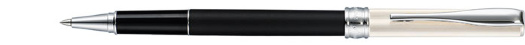 Ручка-роллер Aurora Magellano Matt Black Barrel Cap in Silver 925 Linear Patter (AU A62)