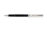 Ручка-роллер Aurora Magellano Matt Black Barrel Cap in Silver 925 Linear Patter (AU A62)