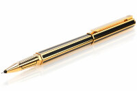 Ручка-роллер Caran d'Ache Hexagonale Gold Plated G10 Microns and Black Chinese Lacquer (CR 5872-489)