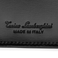 Визитница Tonino Lamborghini Prestige Black, 10.7х7.2 см, натуральная кожа.