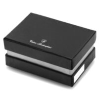 Визитница Tonino Lamborghini Prestige Black, 10.7х7.2 см, натуральная кожа.