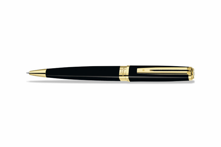 Шариковая ручка Waterman Exception Slim Black Lacquer GT (S0636960)