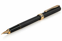 Перьевая ручка Aurora Magellano Matt Black Barrel and Cap Gold Plated Trim (AU A12 1*)
