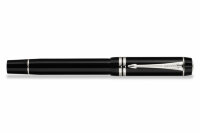 Ручка-роллер Parker Duofold International Black Platinum Plated (PR 010422/40)