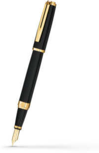 Перьевая ручка Waterman Exception Slim Black Lacquer GT (S0636940),(S0636930)