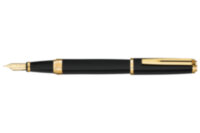 Перьевая ручка Waterman Exception Slim Black Lacquer GT (S0636940),(S0636930)