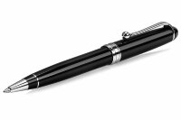 Шариковая ручка Aurora Ottantotto Black Barrel and Cap Chrome Plated Trim (AU 830-С)