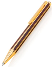 Шариковая ручка Caran d'Ache Hexagonale Gold Plated G10 Microns and Ecaille Chinese Lacque (CR 5892-485)