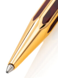 Шариковая ручка Caran d'Ache Hexagonale Gold Plated G10 Microns and Ecaille Chinese Lacque (CR 5892-485)