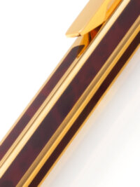 Шариковая ручка Caran d'Ache Hexagonale Gold Plated G10 Microns and Ecaille Chinese Lacque (CR 5892-485)