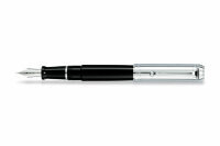 Перьевая ручка Aurora Talentum Black Resin Barrel Chrome Cap (AU D11-CM)