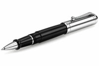 Ручка-роллер Aurora Talentum Black Resin Barrel Chrome Cap (AU D71-C)