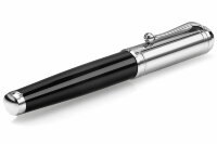 Ручка-роллер Aurora Talentum Black Resin Barrel Chrome Cap (AU D71-C)