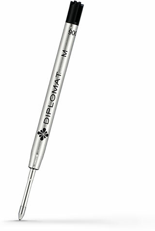 Стержень для шариковой ручки Diplomat, черный, толщина: M