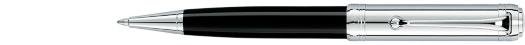 Шариковая ручка Aurora Talentum Black Resin Barrel Chrome Cap (AU D31-C)