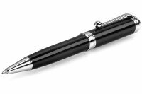 Шариковая ручка Aurora Talentum Black Resin Barrel Chrome Trim (AU D31-N)