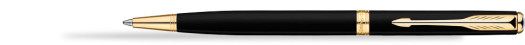 Шариковая ручка Parker Sonnet Slim Matt Black GT (PR 048523-44)