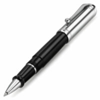 Ручка-роллер Aurora Talentum Black Resin Barrel Chrome Cap (AU D71-C)