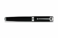 Ручка-роллер Aurora Talentum Rubber Black Barrel and Cap Chrome Plated Trim (AU D71-RN)