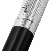 Перьевая ручка Caran d'Ache Leman Black Lacquer Rhodium Barrel (CR 4799-289)