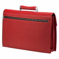 Портфель женский Porsche Design French Classic Red Briefcase М, 12х43 см.