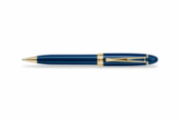 Шариковая ручка Aurora Ipsilon Blue Resin Gold Plated Trim (AU B32-BP)