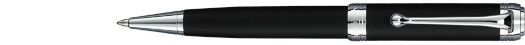 Шариковая ручка Aurora Talentum Rubber Black Barrel and Cap Chrome Plated Trim (AU D31-RN)