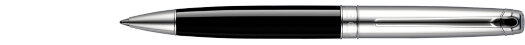 Шариковая ручка Caran d'Ache Leman Black Lacquer Rhodium Barrel (CR 4789-284)