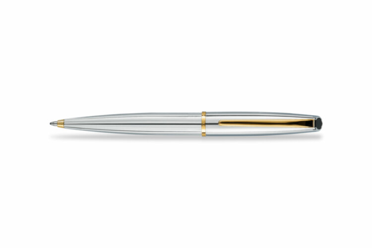 Шариковая ручка Aurora Style Chrome Plated Barrel and Cap Gold Plated Trim (AU E34-P)