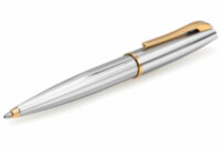 Шариковая ручка Aurora Style Chrome Plated Barrel and Cap Gold Plated Trim (AU E34-P)
