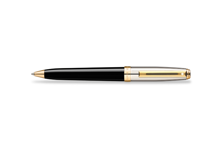 Шариковая ручка Sheaffer Prelude Palladium Plated Cap Black Barrel 22k Gold Plated Trim (SH E233750)