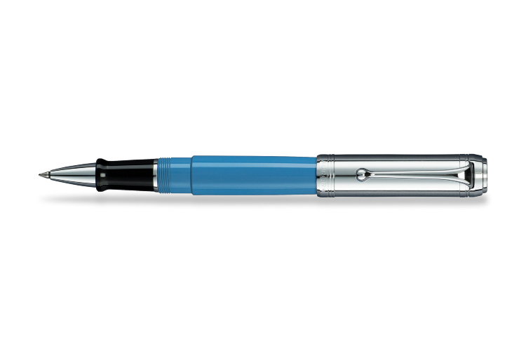 Ручка-роллер Aurora Talentum Light Blue Barrel Chrome Cap (AU D71-CA)