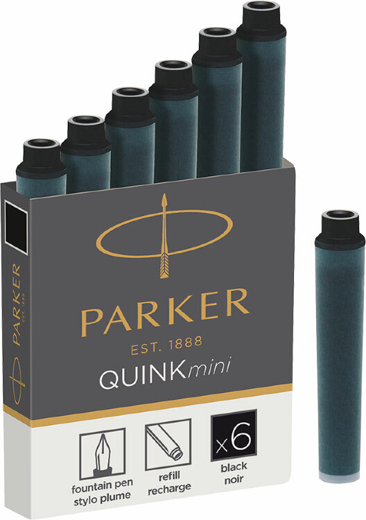 Картридж для перьевой ручки Parker, цвет: черный