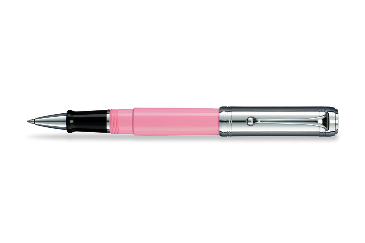 Ручка-роллер Aurora Talentum Pink Barrel Chrome Cap (AU D71-CP)
