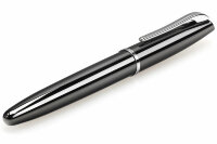 Ручка-роллер Aurora Style Shiny Gun-metal Barrel and Cap Chrome Plated Trim (AU E73)