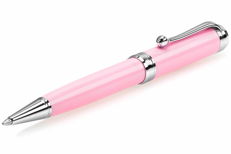 Шариковая ручка Aurora Talentum Finesse Pink Barrel and Cap Chrome Plated Trim (AU D31-P)