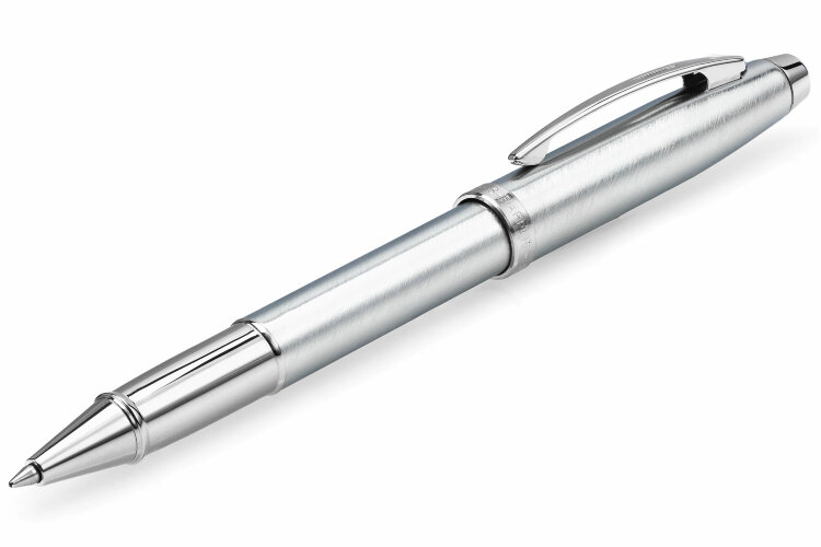 Ручка-роллер Sheaffer 100 Brushed Chrome Plated Finish Nickel Plated Trim (SH E1930651-30)