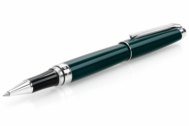 Ручка-роллер Caran d'Ache Leman Racing Green Rhodium (CR 4779-729)