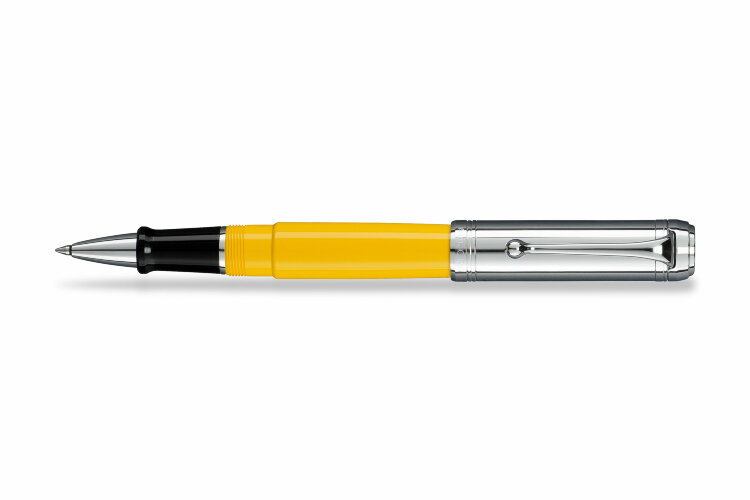Ручка-роллер Aurora Talentum Yellow Barrel Chrome Cap (AU D71-CY)