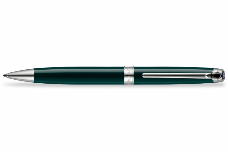 Шариковая ручка Caran d'Ache Leman Racing Green Rhodium (CR 4789-729)