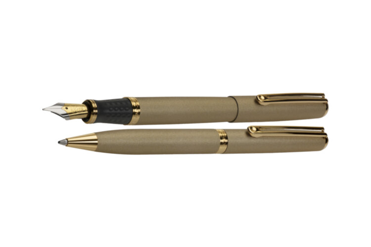 Набор (перо, шарик) Inoxcrom Wall Street Elegance Elegance Gold (IX 910626 5)