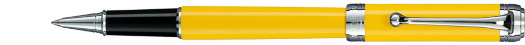 Ручка-роллер Aurora Talentum Finesse Yellow Barrel and Cap Chrome Plated Trim (AU D73-Y)