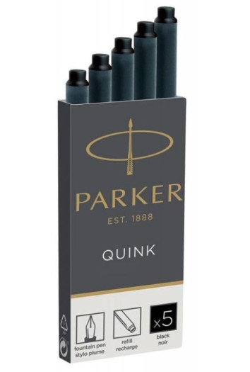 Картридж для перьевой ручки Parker, цвет: черный (PR 700202/04)