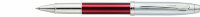 Ручка-роллер Sheaffer 100 Brushed Chrome Plated Cap Red Barrel Nickel Plate (SH E1930751-30)