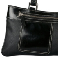 Сумка Cerruti Patent Black, 3х16 см, натуральная кожа, черный.
