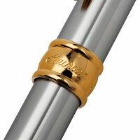 Перьевая ручка Aurora Magellano Chromed Barrel and Cap with Satin Finish Gold Plated Trim (AU A10-M)