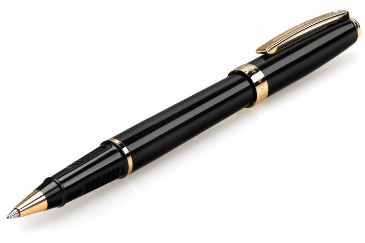 Ручка-роллер Sheaffer Prelude Gloss Black - Gold Plated Trim (SH E1355)