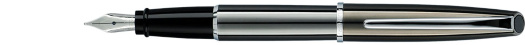 Перьевая ручка Aurora Style Shiny Gun-metal Barrel and Cap Chrome Plated Trim (AU E13-M)